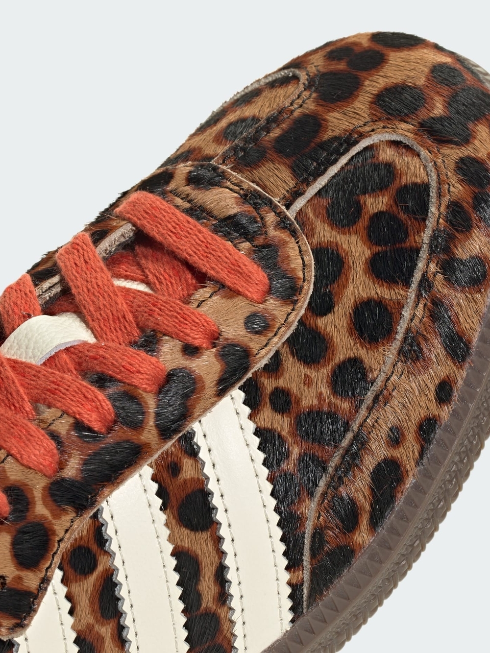 Mens Adidas Sambas Original OG Leopard Print Sneakers - Picture 5 of 7